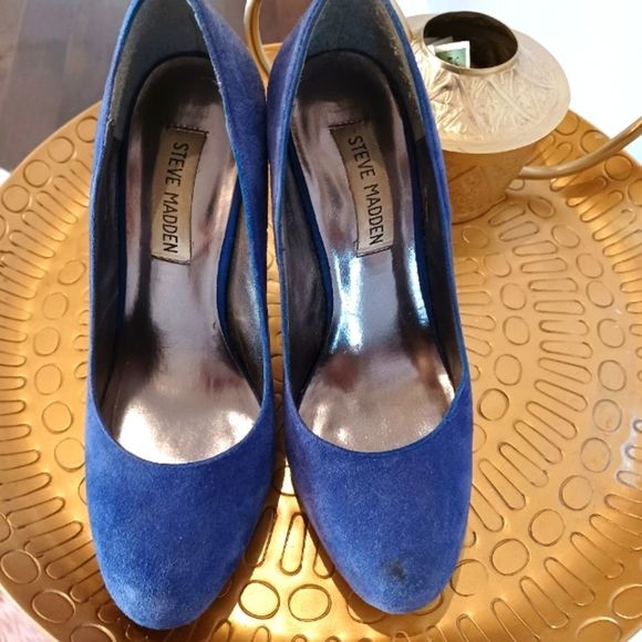 💰3/$30Steve Madden Blue Pumps - Picture 4 of 6